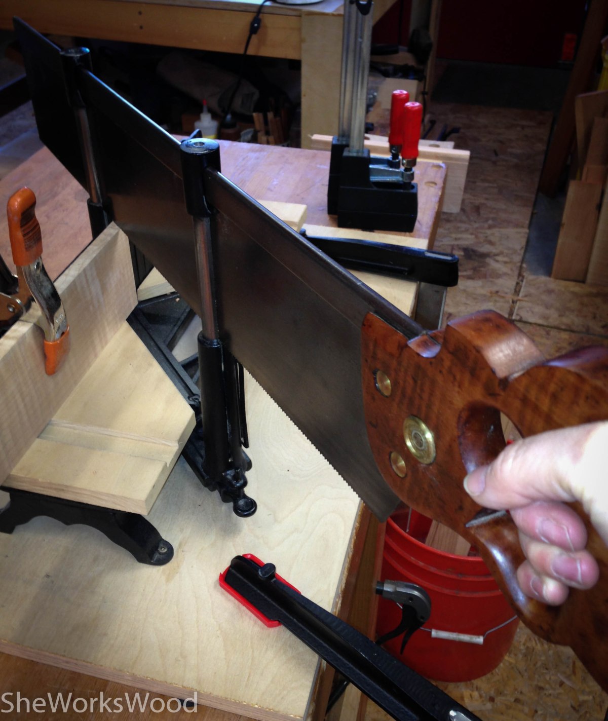 Cutting mitres for the Flag&nbsp;Box