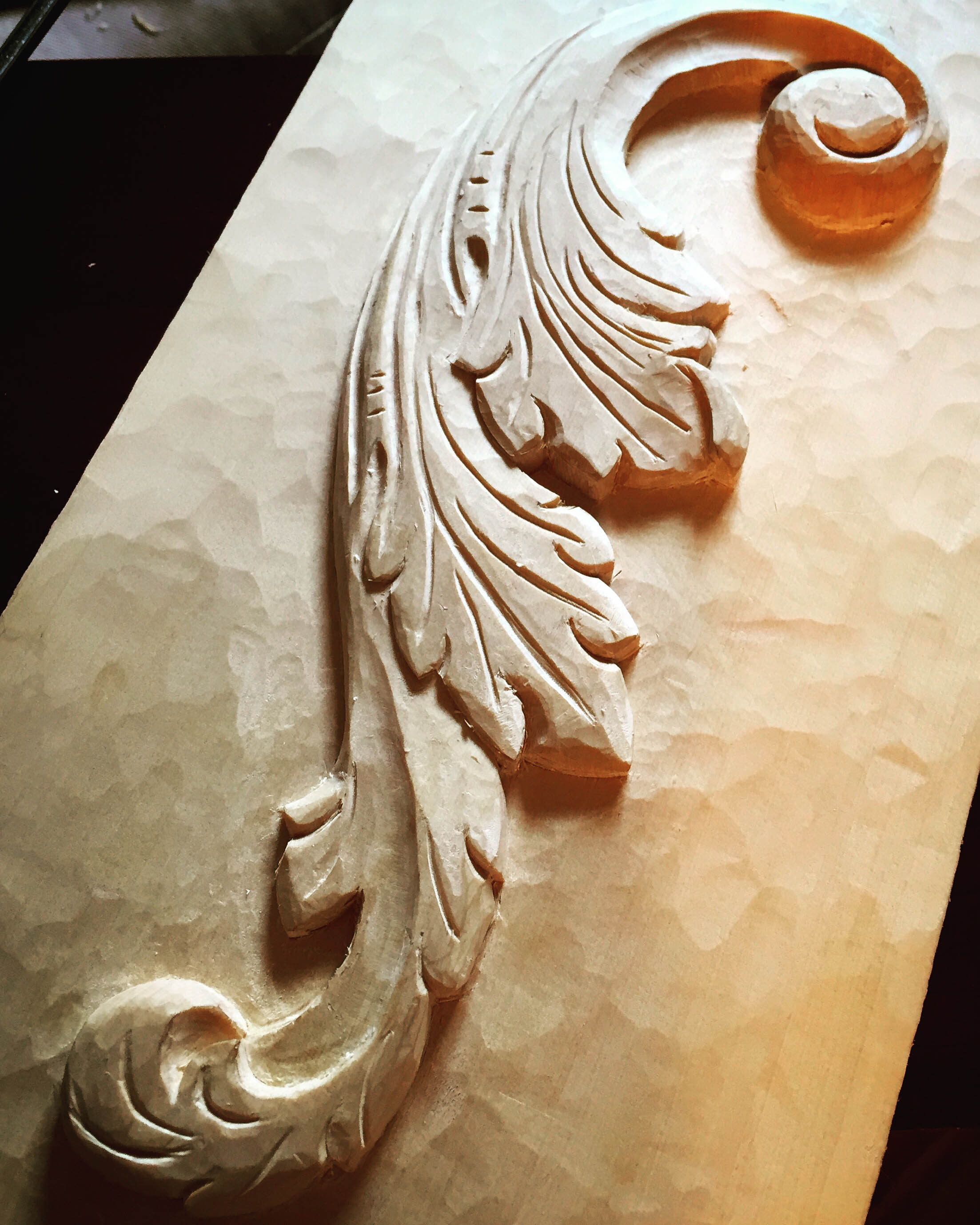 Finishing up some Carving Projects